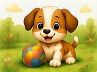 Bruno the Puppy Finds His Ball