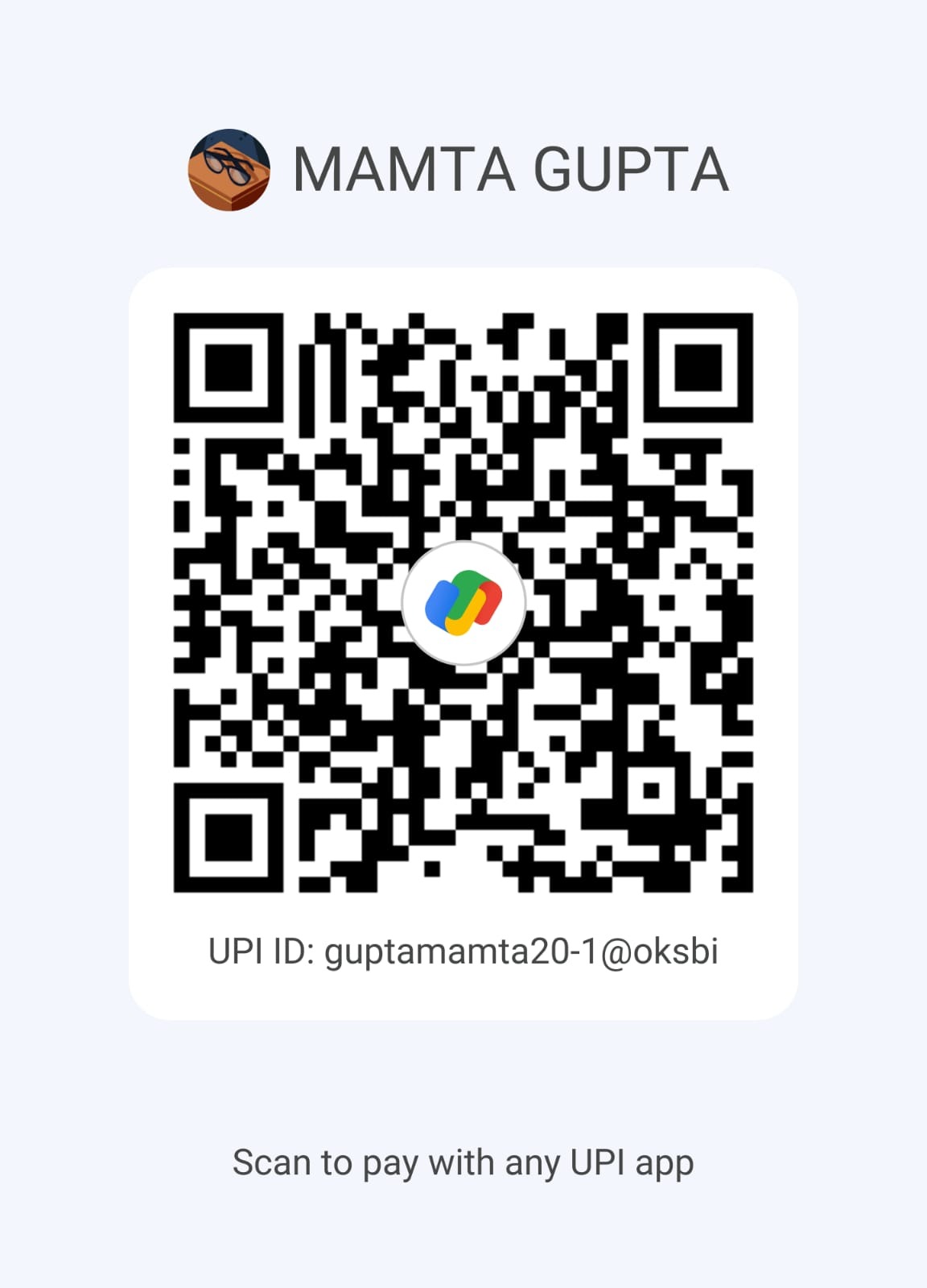UPI QR code for MAMTA GUPTA